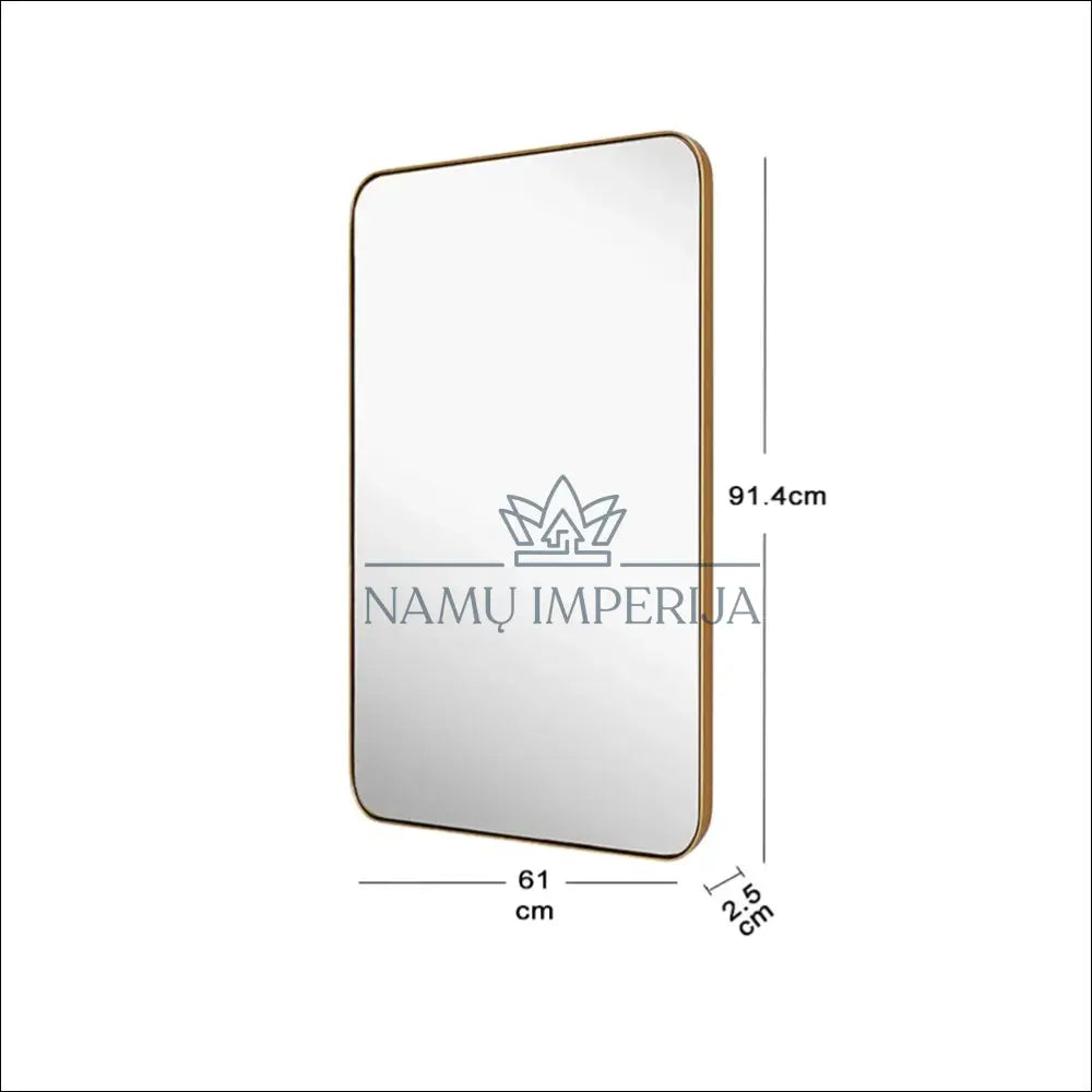 Sieninis veidrodis DI10070 - €64 Save 50% 50-100, __label:Pristatymas 1-2 d.d., color-auksine, interjeras,