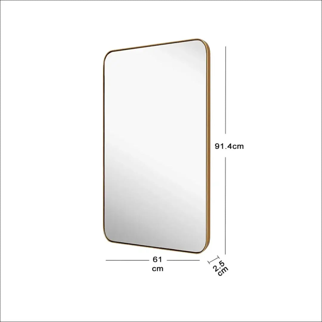 Sieninis veidrodis DI10070 - €64 Save 50% 50-100, __label:Pristatymas 1-2 d.d., color-auksine, interjeras,