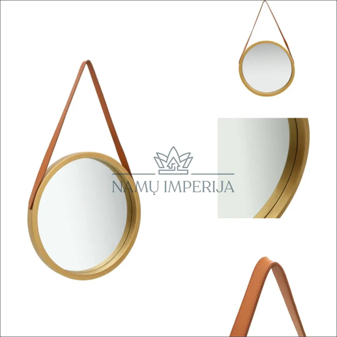 Sieninis veidrodis DI10095 - €29 Save 50% 25-50, __label:Pristatymas 1-2 d.d., color-auksine, color-ruda, interjeras