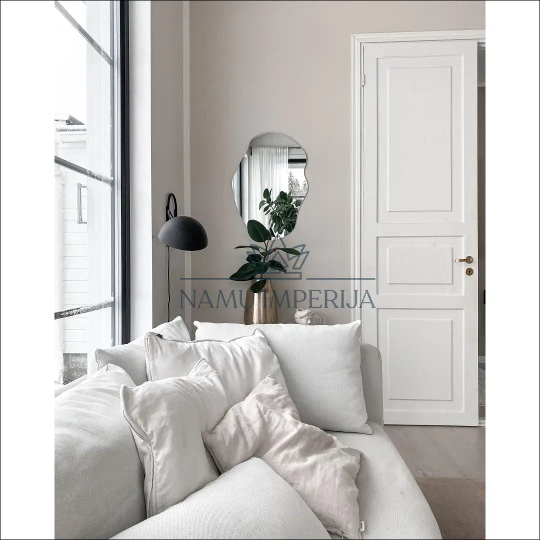 Sieninis veidrodis DI10096 - €45 Save 50% 25-50, __label:Pristatymas 1-2 d.d., color-sidabrine, interjeras,