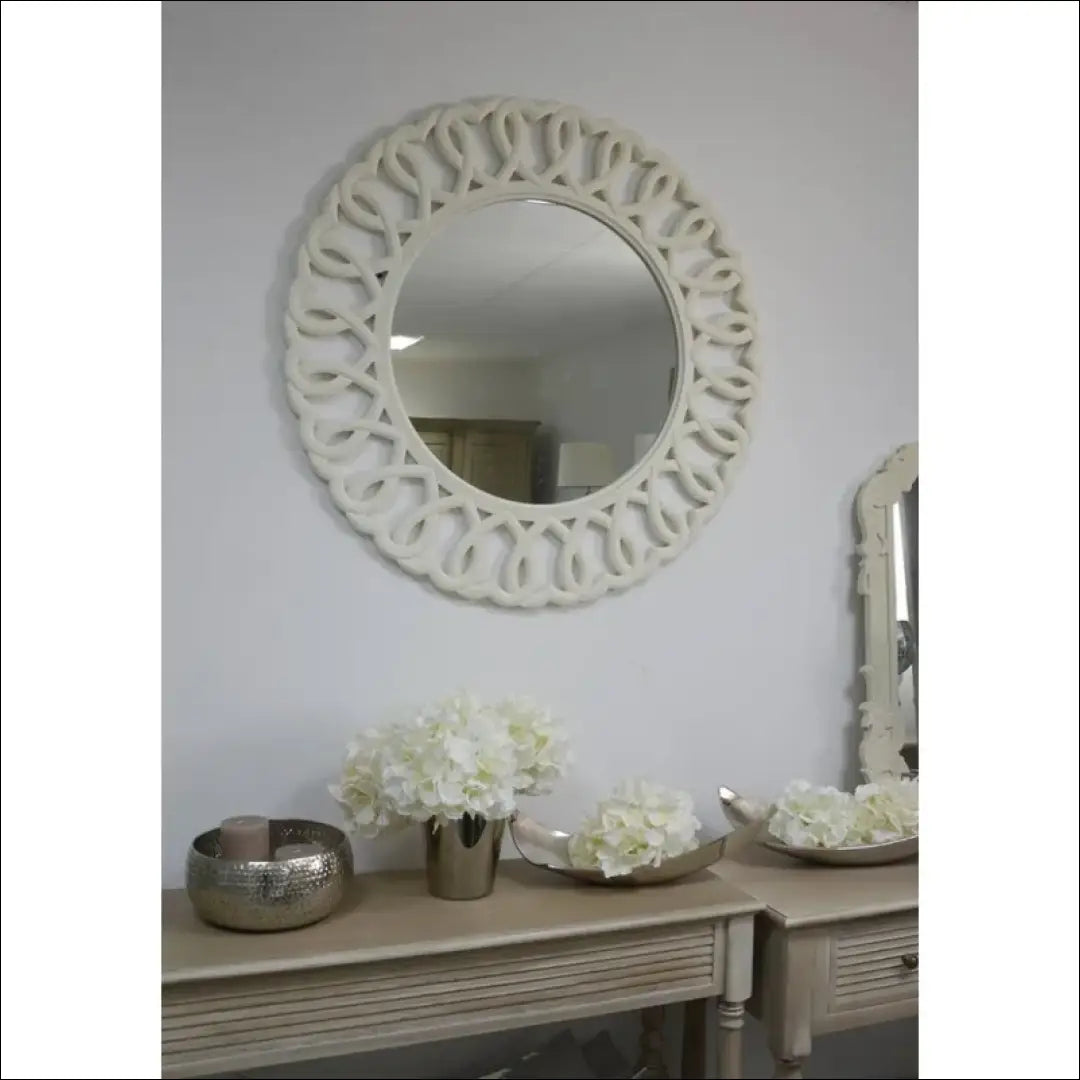 Sieninis veidrodis DI10145 - €80 Save 50% 50-100, __label:Pristatymas 1-2 d.d., color-kremas, interjeras,