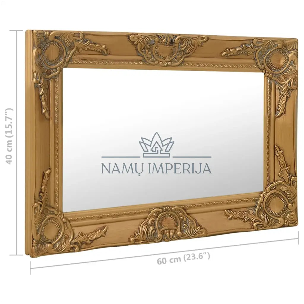 Sieninis veidrodis DI10147 - €32 Save 50% 25-50, __label:Pristatymas 1-2 d.d., color-auksine, interjeras,