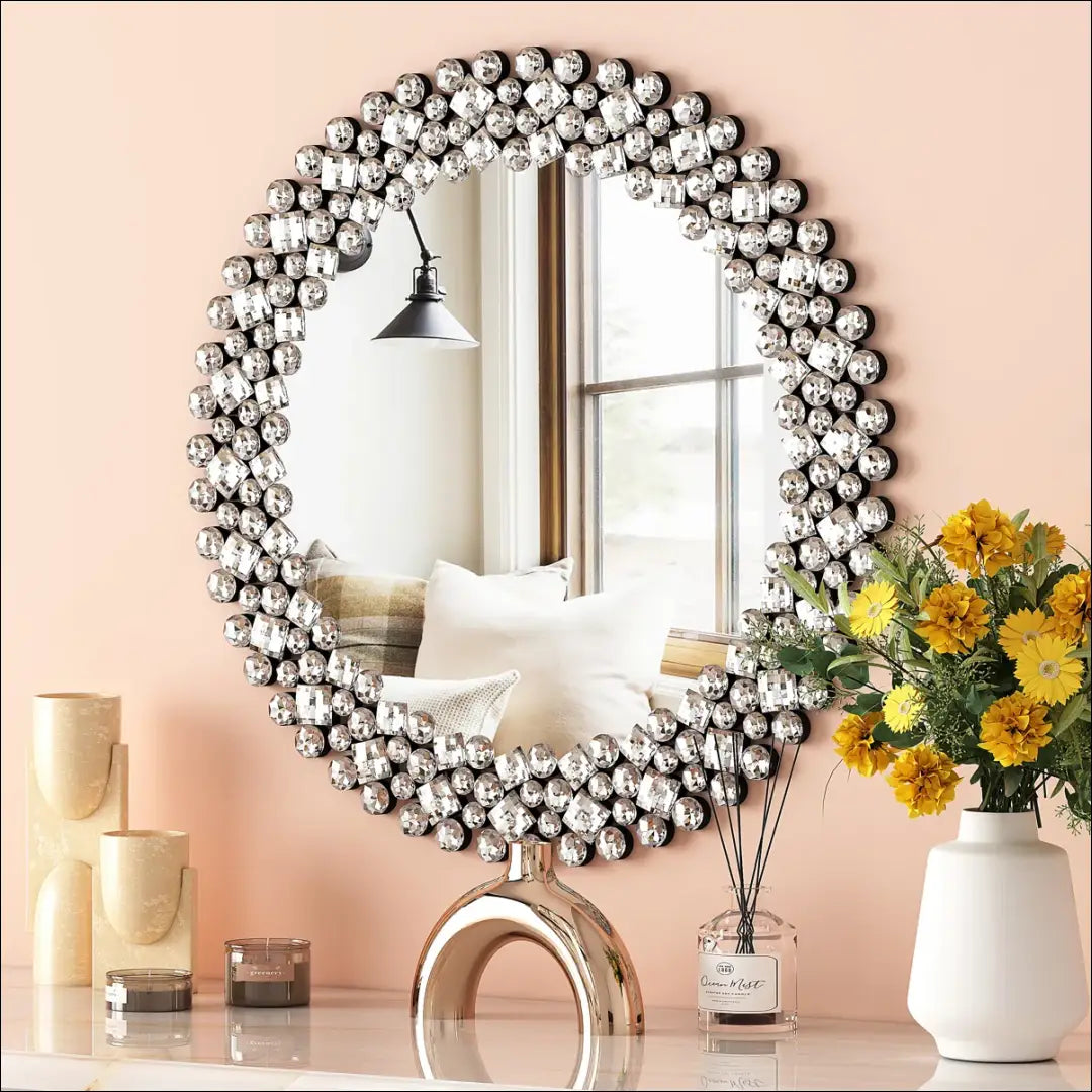 Sieninis veidrodis DI10372 - €85 Save 50% 50-100, __label:Pristatymas 1-2 d.d., color-sidabrine, interjeras,