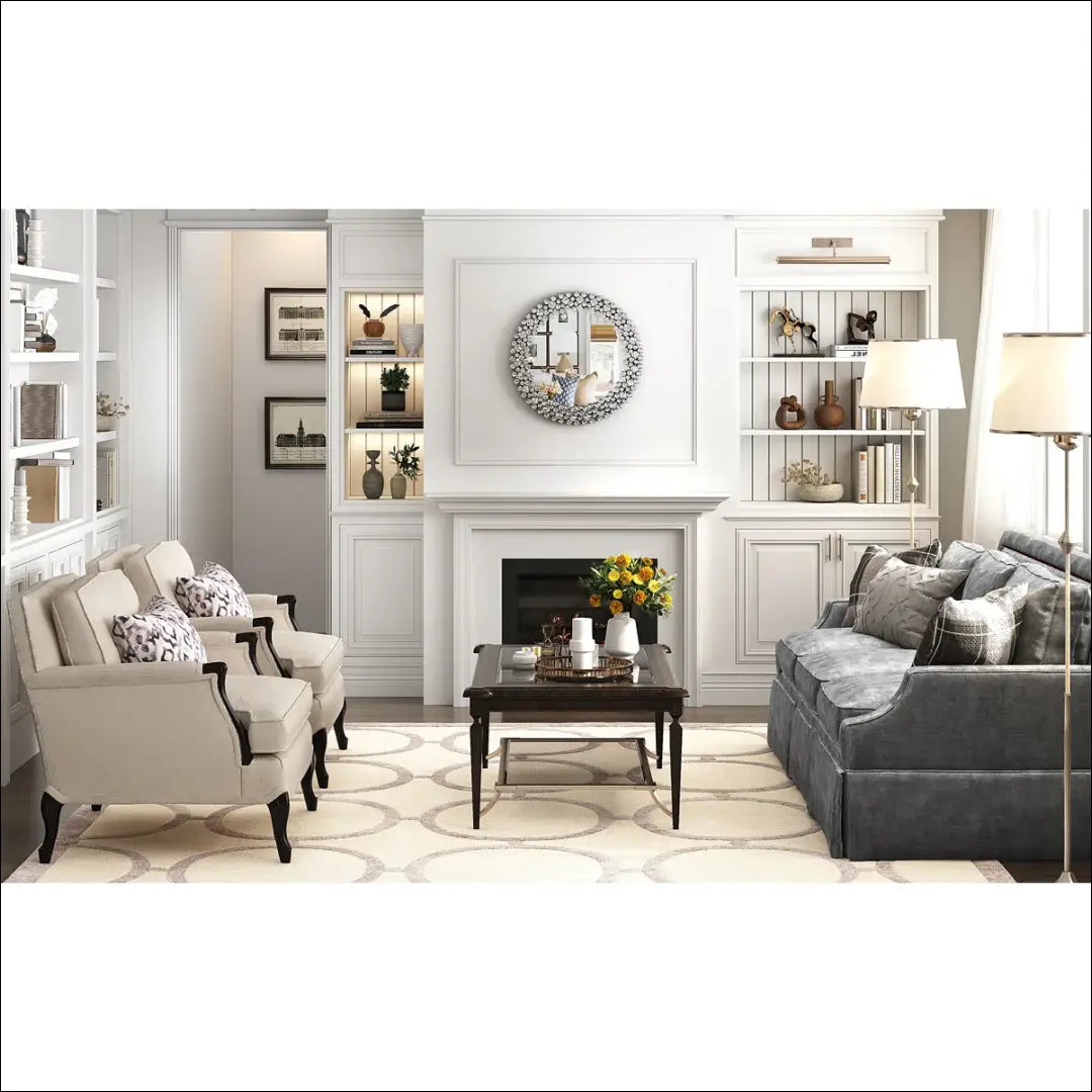 Sieninis veidrodis DI10372 - €85 Save 50% 50-100, __label:Pristatymas 1-2 d.d., color-sidabrine, interjeras,