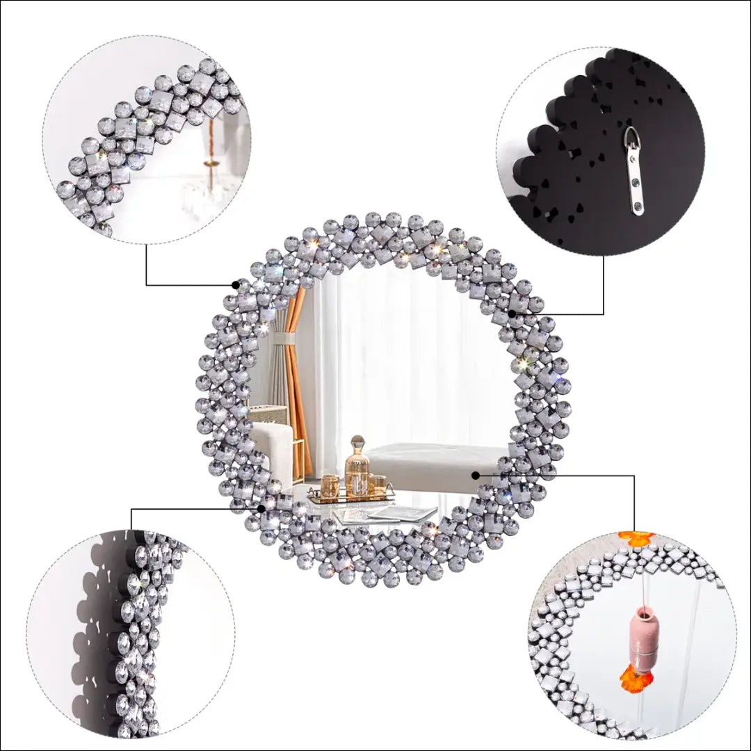 Sieninis veidrodis DI10372 - €85 Save 50% 50-100, __label:Pristatymas 1-2 d.d., color-sidabrine, interjeras,