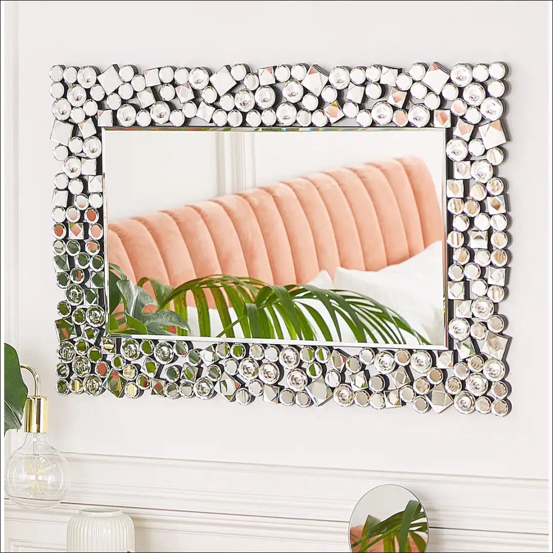 Sieninis veidrodis DI10373 - €134 Save 50% 100-200, __label:Pristatymas 1-2 d.d., color-sidabrine, interjeras,