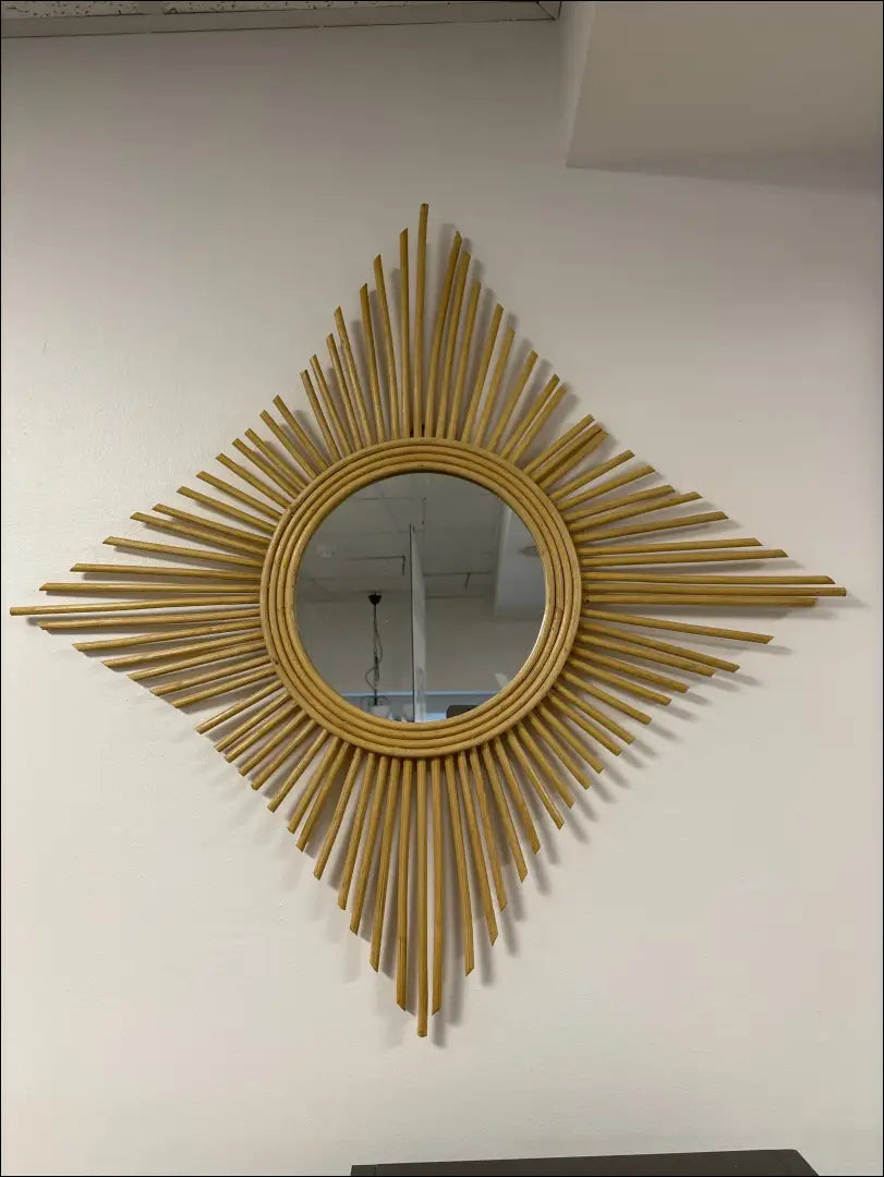 Sieninis veidrodis DI10731 - €24 Save 50% __label:Pristatymas 1-2 d.d., color-ruda, interjeras, material-bambukas,