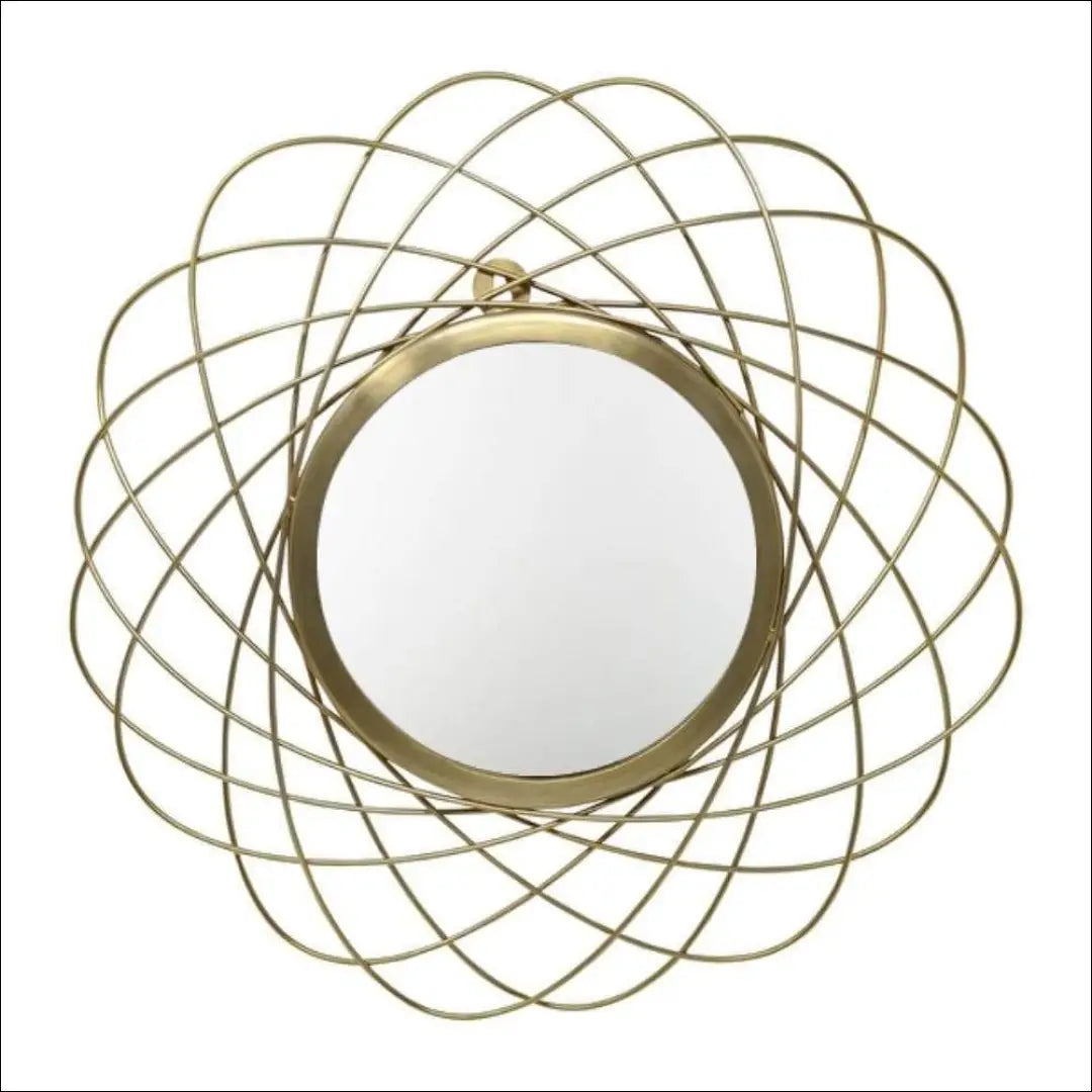 Sieninis veidrodis DI10772 - €24 Save 50% __label:Pristatymas 1-2 d.d., color-auksine, interjeras, material-metalas,