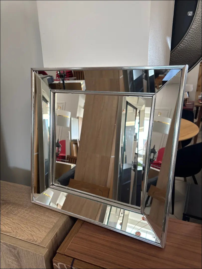 Sieninis veidrodis DI10801 - €25 Save 65% 25-50, __label:Pristatymas 1-2 d.d., color-sidabrine, material-mediena,