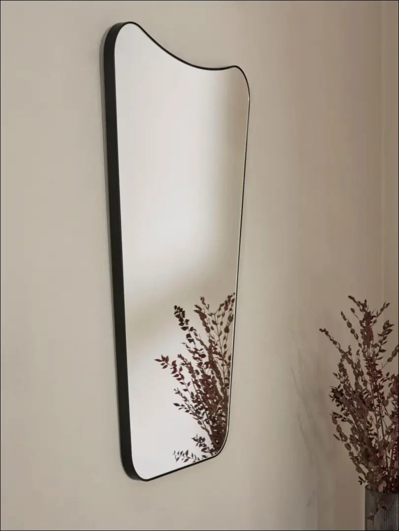 Sieninis veidrodis DI11846 - €100 Save 50% 100-200, __label:Pristatymas 1-2 d.d., color-juoda, interjeras,