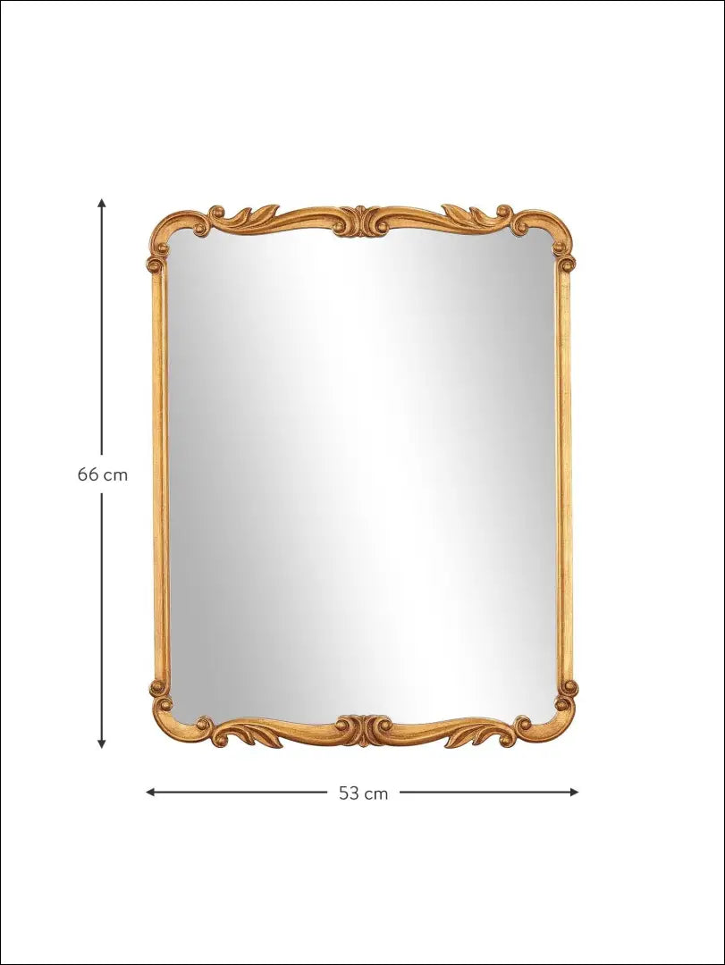 Sieninis veidrodis DI4078 - €54 Save 70% 50-100, __label:Pristatymas 1-2 d.d., color-auksine, interjeras, material-mdf