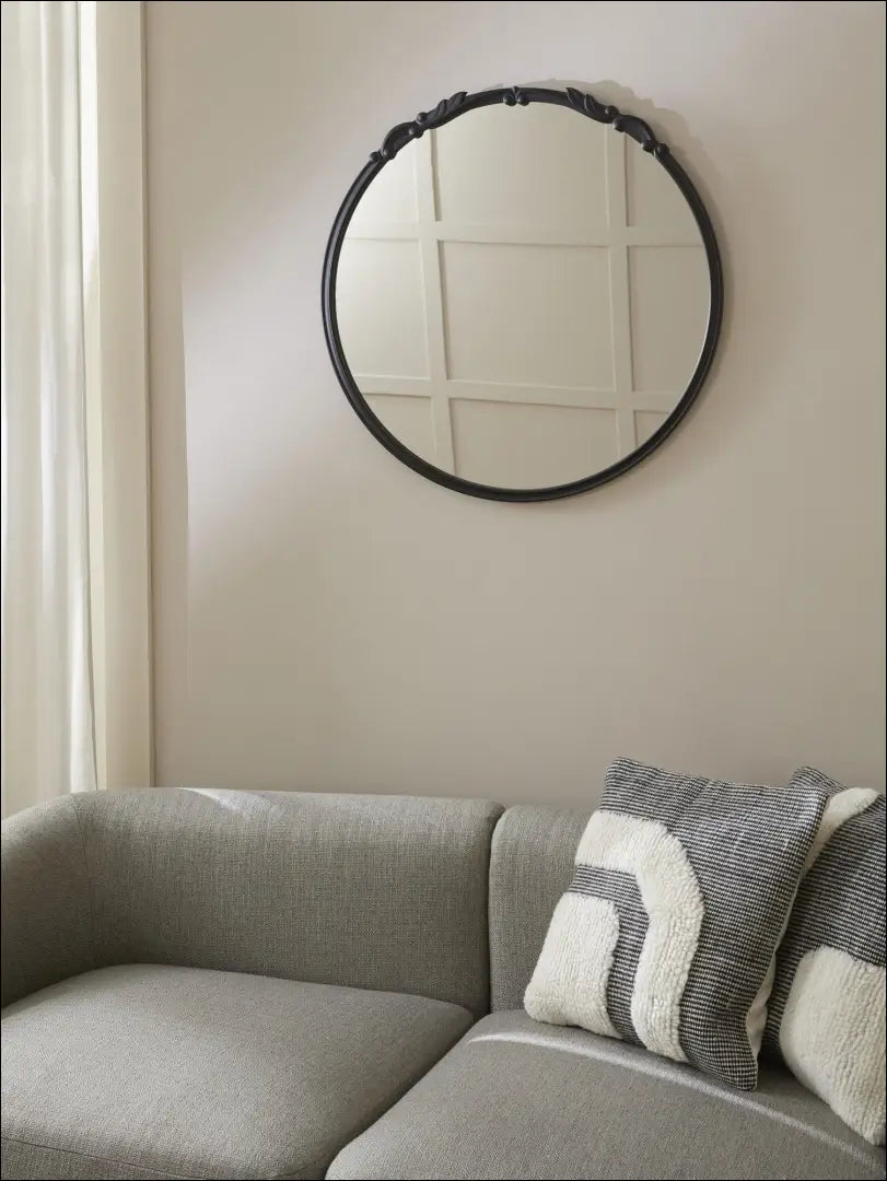 Sieninis veidrodis DI4106 - €60 Save 70% 50-100, __label:Pristatymas 1-2 d.d., color-juoda, interjeras, material-mdf