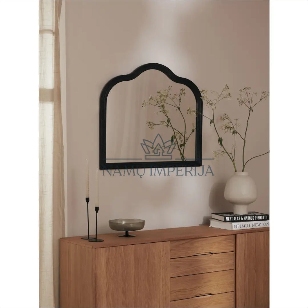 Sieninis veidrodis DI4107 - €80 Save 60% 50-100, color-juoda, interjeras, material-medzio-masyvas, material-stiklas