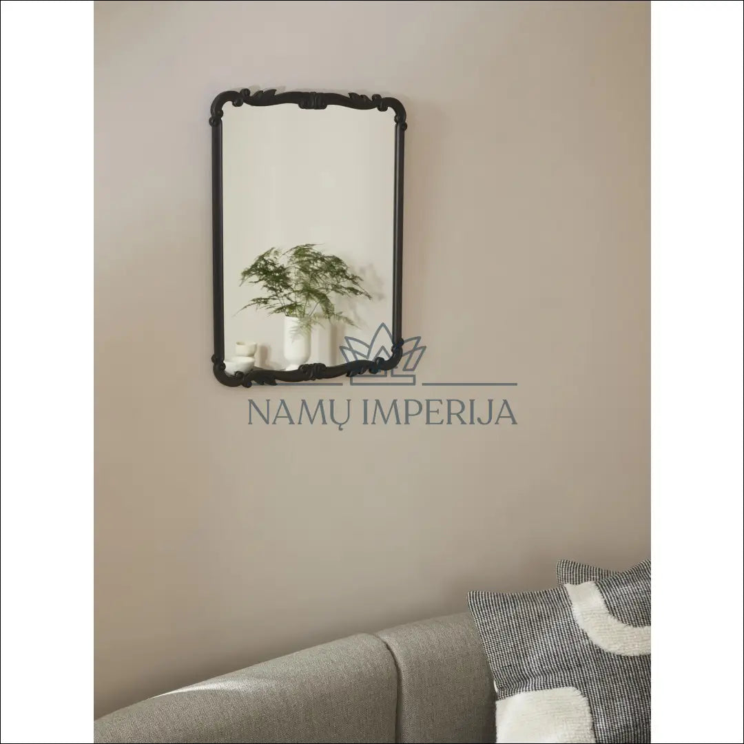 Sieninis veidrodis DI4123 - €72 Save 60% 50-100, color-juoda, interjeras, material-mdf, material-stiklas €50