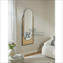 Augšupielādējiet attēlu galerijas skatā Sieninis veidrodis DI5525 - €155 Save 50% 100-200, color-juoda, color-smelio, interjeras, material-metalas Interjeras

