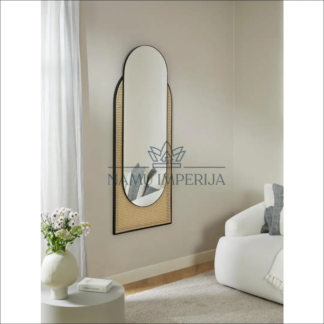 Sieninis veidrodis DI5525 - €155 Save 50% 100-200, color-juoda, color-smelio, interjeras, material-metalas Interjeras