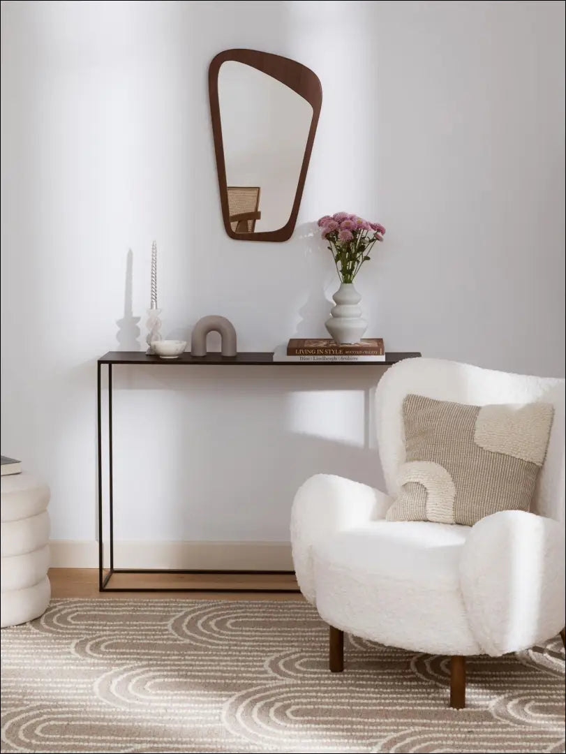 Sieninis veidrodis DI5703 - €28 Save 60% 25-50, __label:Pristatymas 1-2 d.d., color-ruda, interjeras, material-mdf €25