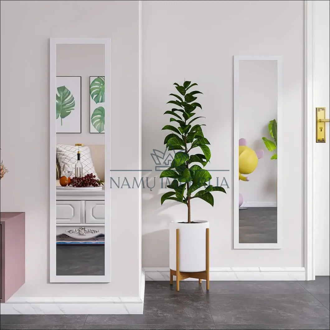 Sieninis veidrodis DI6037 - €85 Save 50% 50-100, color-balta, interjeras, material-metalas, material-stiklas Balta