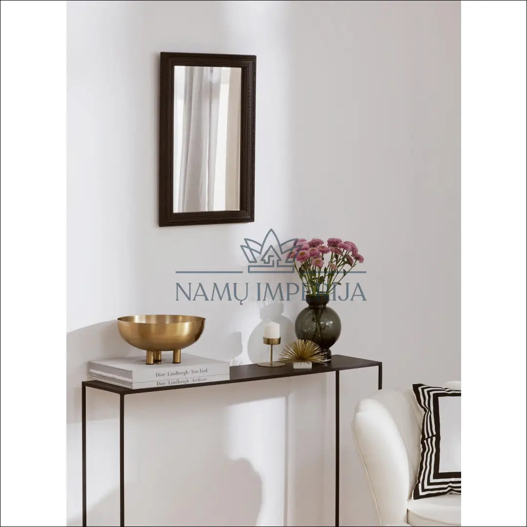 Sieninis veidrodis DI6101 - €36 Save 55% 25-50, color-juoda, interjeras, material-medzio-masyvas, material-stiklas