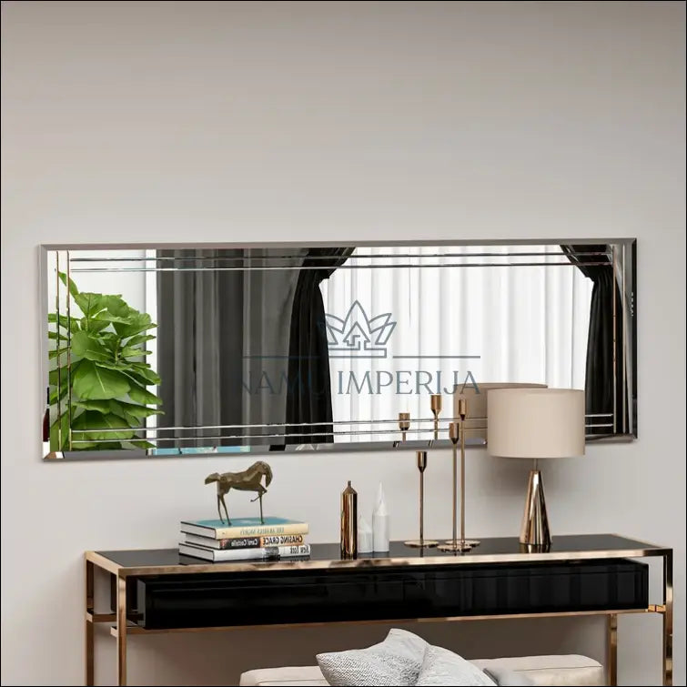 Sieninis veidrodis DI6314 - €80 Save 50% 50-100, color-sidabrine, interjeras, material-mediena, material-stiklas