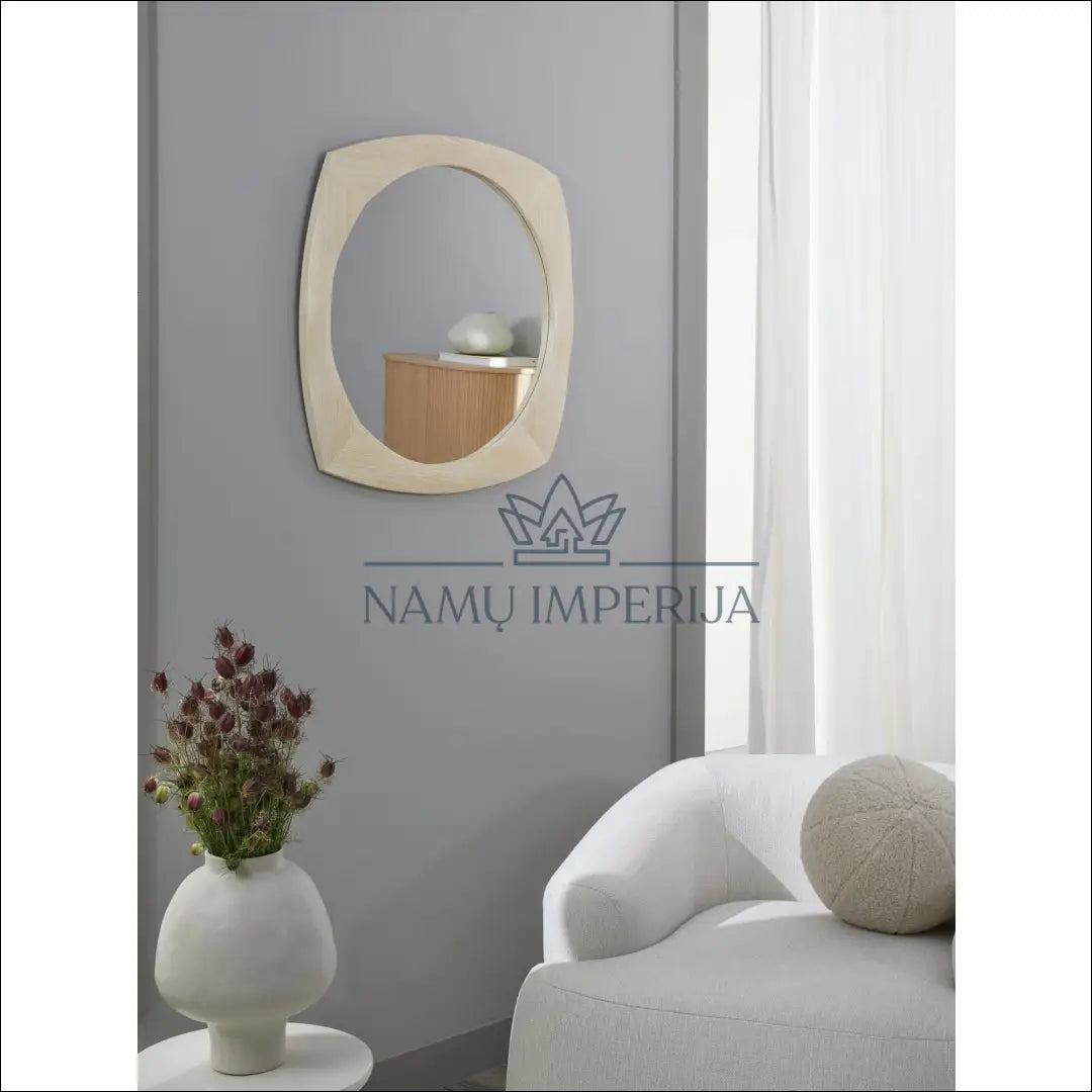Sieninis veidrodis DI6455 - €75 Save 50% 50-100, color-ruda, color-smelio, interjeras, material-mediena €50
