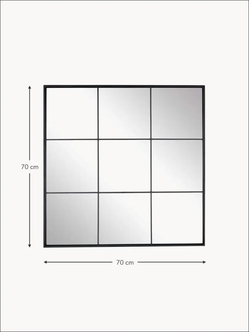 Sieninis veidrodis DI6457 - €64 Save 60% 50-100, __label:Pristatymas 1-2 d.d., color-juoda, interjeras,