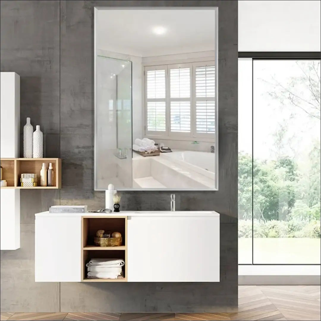 Sieninis veidrodis DI7071 - €37 Save 65% 25-50, __label:Pristatymas 1-2 d.d., color-sidabrine, interjeras,