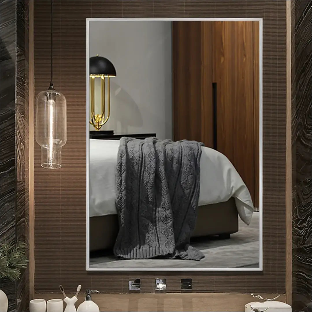 Sieninis veidrodis DI7071 - €37 Save 65% 25-50, __label:Pristatymas 1-2 d.d., color-sidabrine, interjeras,