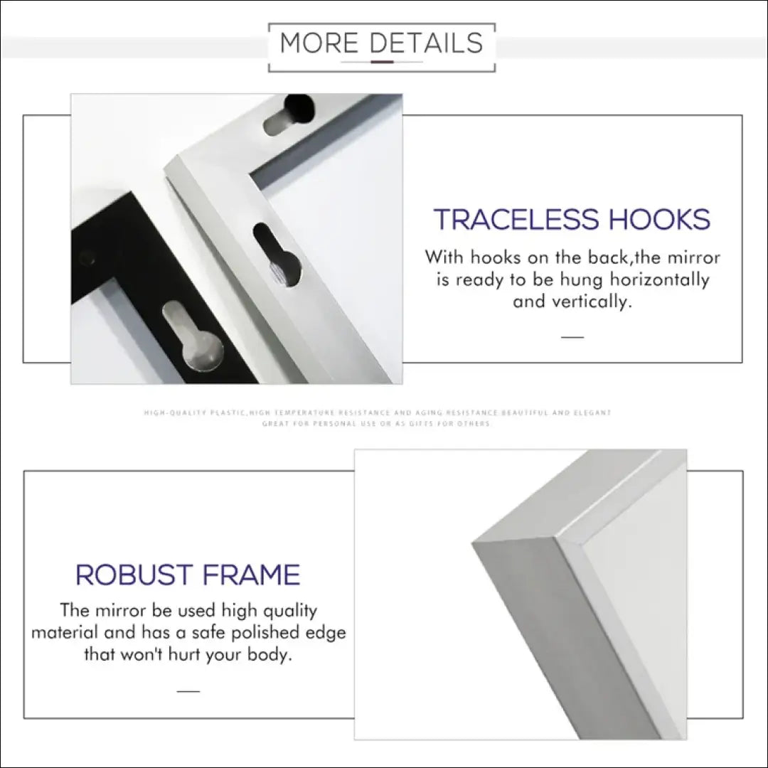 Sieninis veidrodis DI7071 - €37 Save 65% 25-50, __label:Pristatymas 1-2 d.d., color-sidabrine, interjeras,