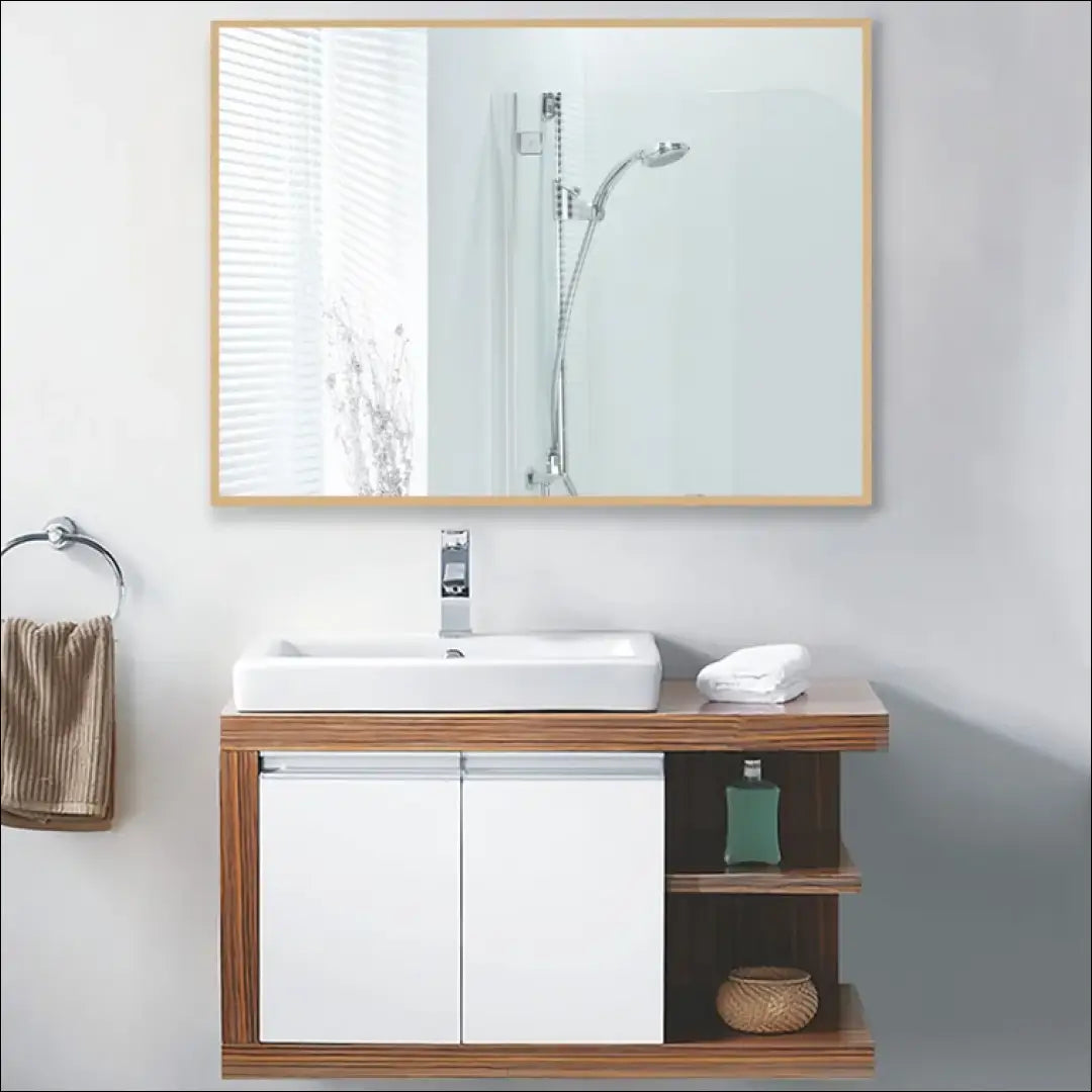 Sieninis veidrodis DI7075 - €38 Save 55% 25-50, __label:Pristatymas 1-2 d.d., color-auksine, interjeras,