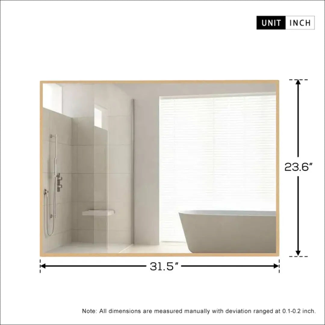 Sieninis veidrodis DI7075 - €38 Save 55% 25-50, __label:Pristatymas 1-2 d.d., color-auksine, interjeras,