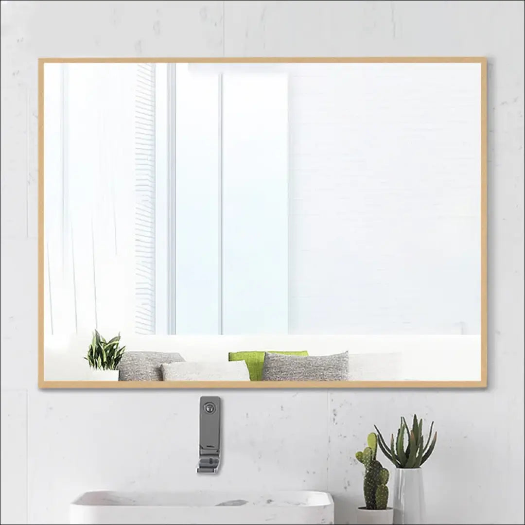 Sieninis veidrodis DI7075 - €38 Save 55% 25-50, __label:Pristatymas 1-2 d.d., color-auksine, interjeras,