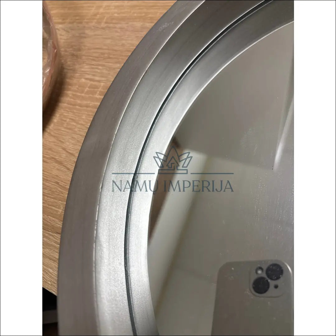 Sieninis veidrodis DI9746 - €15 Save 65% __label:Pristatymas 1-2 d.d., color-ruda, color-sidabrine, material-mediena,