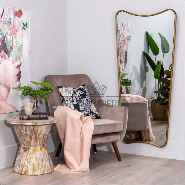 Sieninis veidrodis DI9953 €225 Save 50% __label:Pristatymas 1 2 d.d., color auksine, interjeras, material metalas,