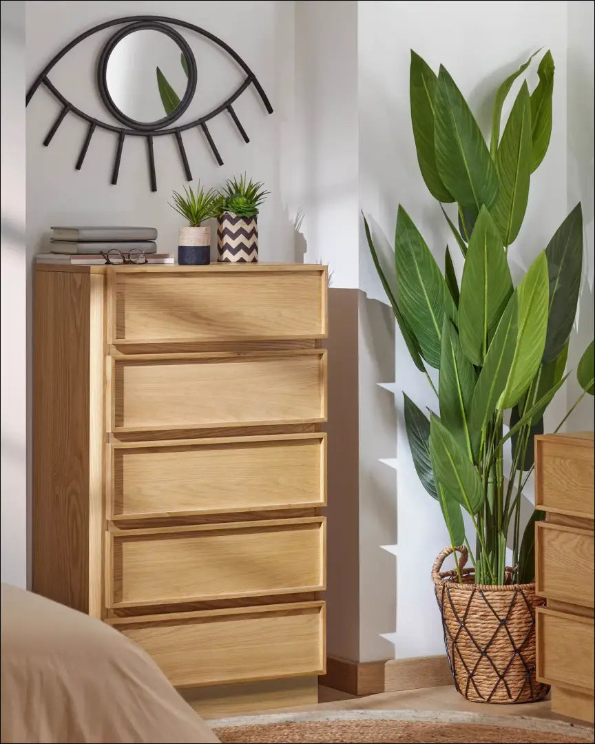 Sieninis veidrodis ’Kave Home’ DI10081 - €35 Save 50% 25-50, __label:Pristatymas 1-2 d.d., color-juoda, interjeras,
