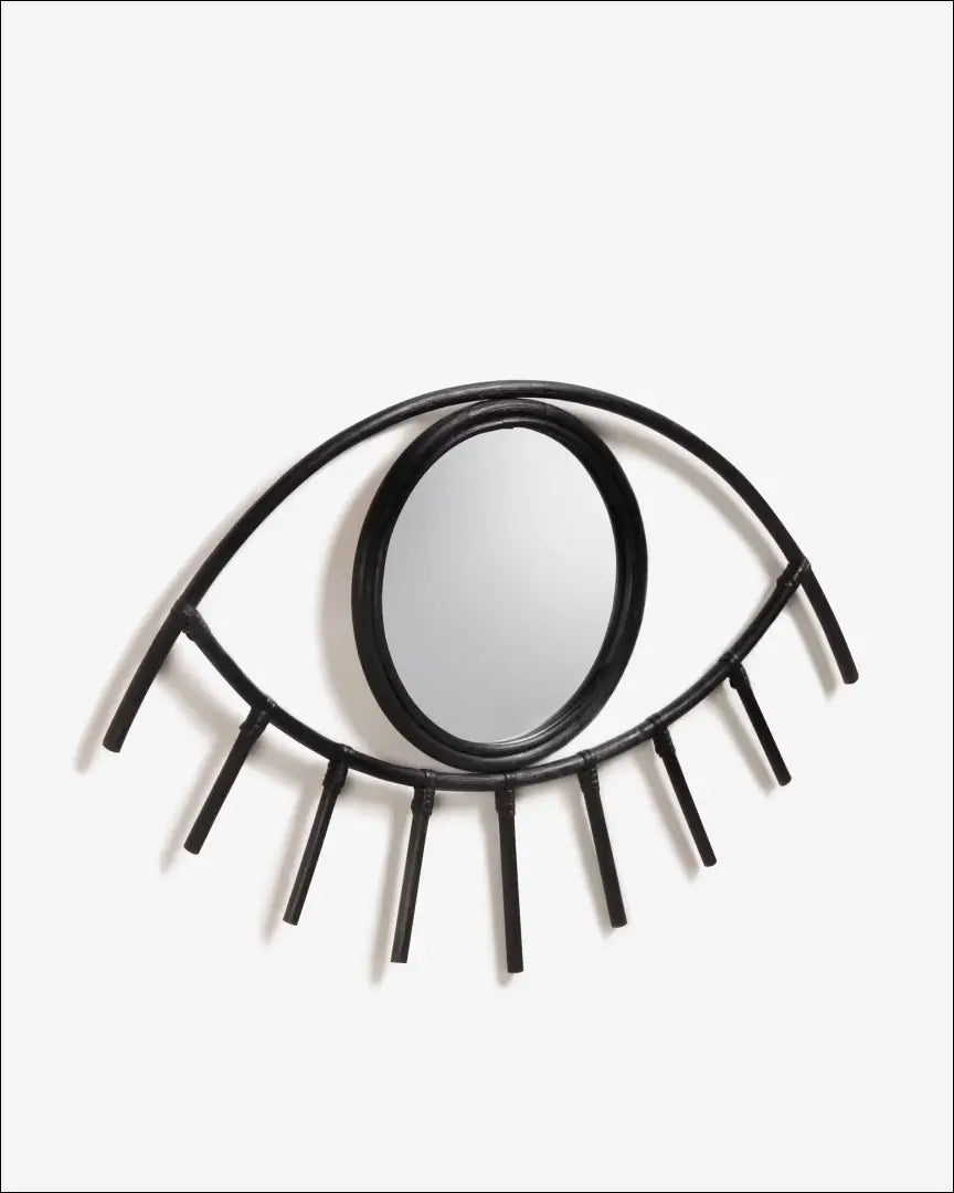 Sieninis veidrodis ’Kave Home’ DI10081 - €35 Save 50% 25-50, __label:Pristatymas 1-2 d.d., color-juoda, interjeras,
