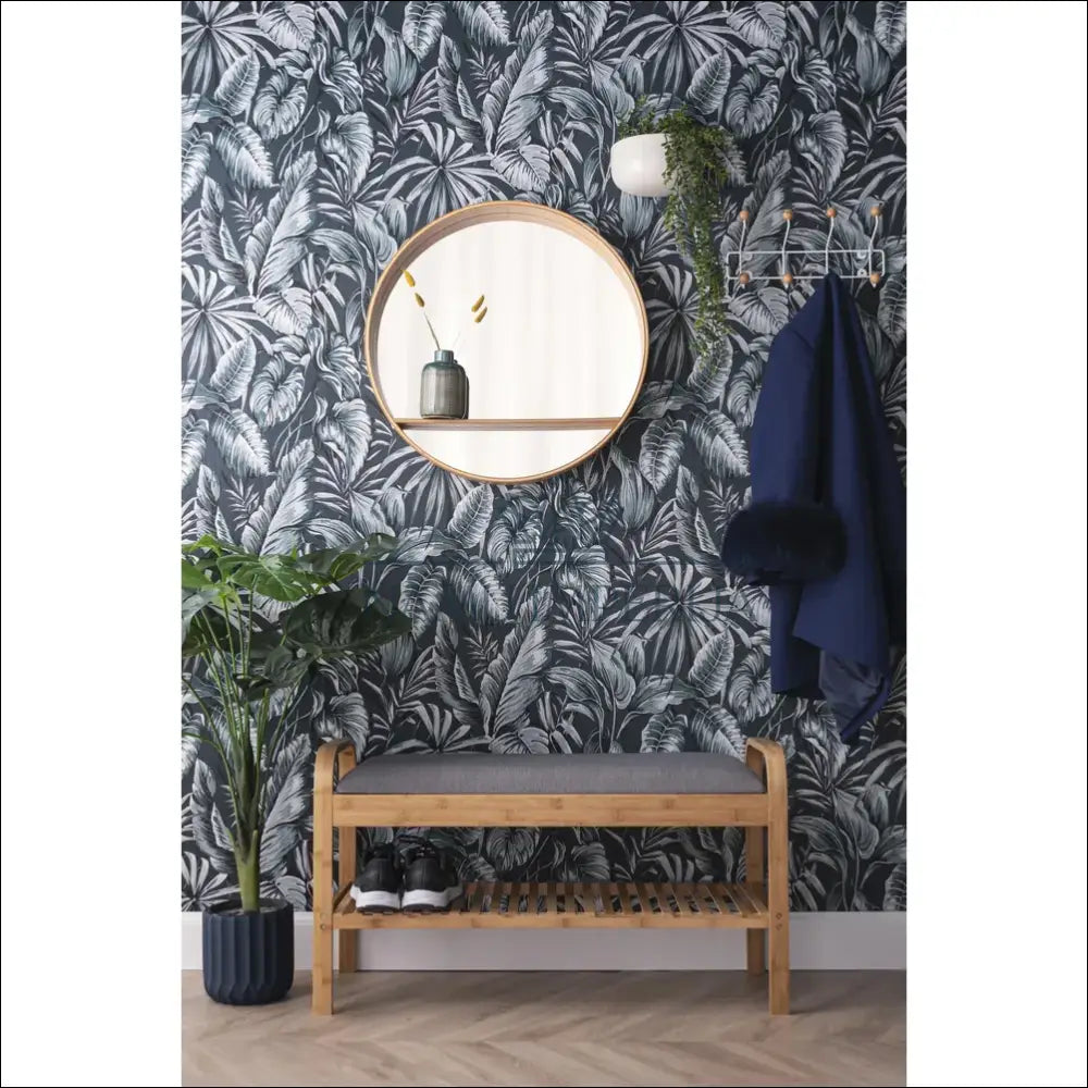 Sieninis veidrodis su lentynėle DI10157 - €55 Save 50% 50-100, __label:Pristatymas 1-2 d.d., color-ruda, interjeras,