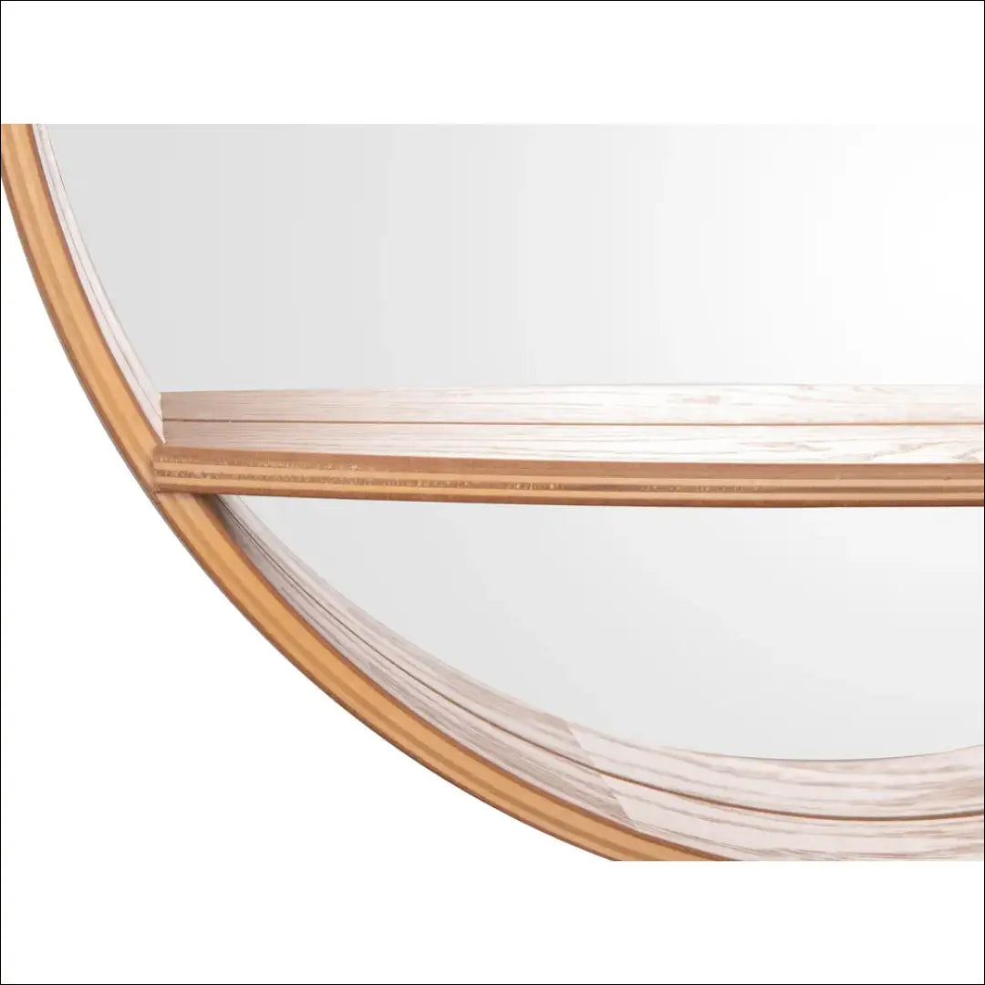 Sieninis veidrodis su lentynėle DI10157 - €49 Save 55% 25-50, __label:Pristatymas 1-2 d.d., color-ruda, interjeras,