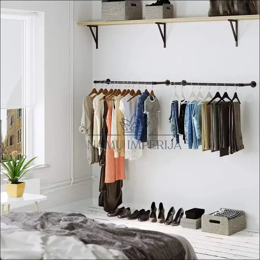 Sieninių kabyklų komplektas (2vnt) KI1314 €19 Save 50% __label:Pristatymas 1 2 d.d., color juoda, drabuziu kabykla,