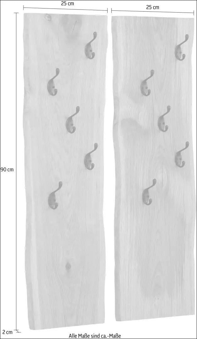 Sieninių kabyklų komplektas (2vnt) KI1517 - €105 Save 50% 100-200, __label:Pristatymas 1-2 d.d., color-juoda,