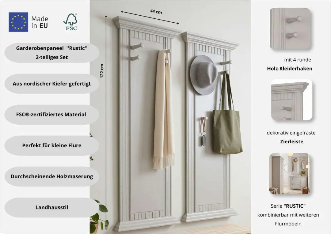 Sieninių kabyklų komplektas (2vnt) KI1798 - €110 Save 50% 100-200, __label:Pristatymas 1-2 d.d., color-smelio,