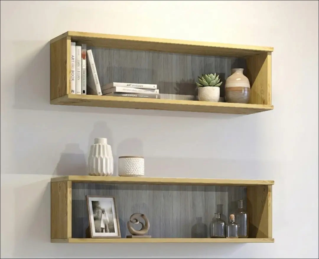 Sieninių lentynų komplektas (2vnt) SI2323 - €149 Save 50% 100-200, __label:Pristatymas 1-2 d.d., biuro-baldai,