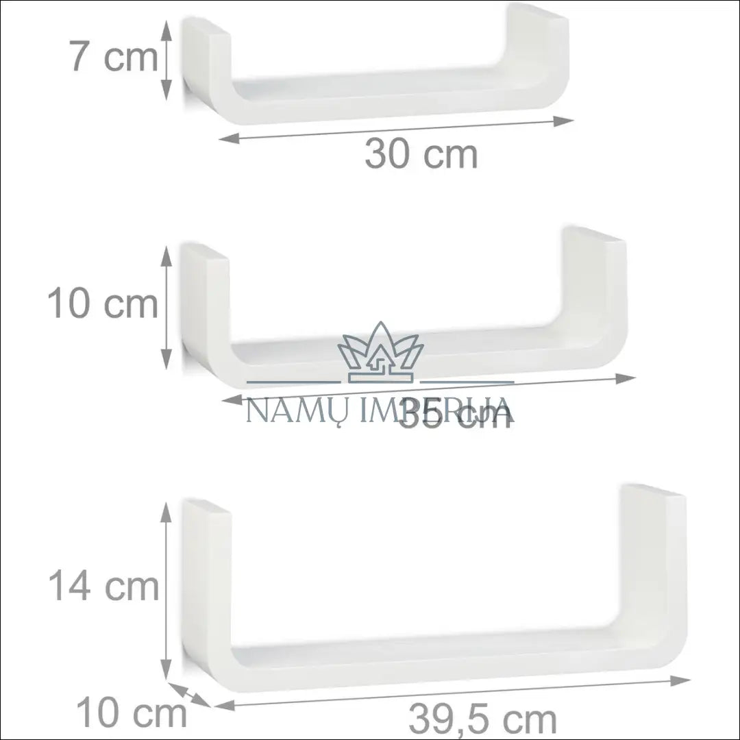 Sieninių lentynų komplektas (3vnt) SI1691 - €18 Save 50% __label:Pristatymas 1-2 d.d., biuro-baldai, biuro-lentynos,