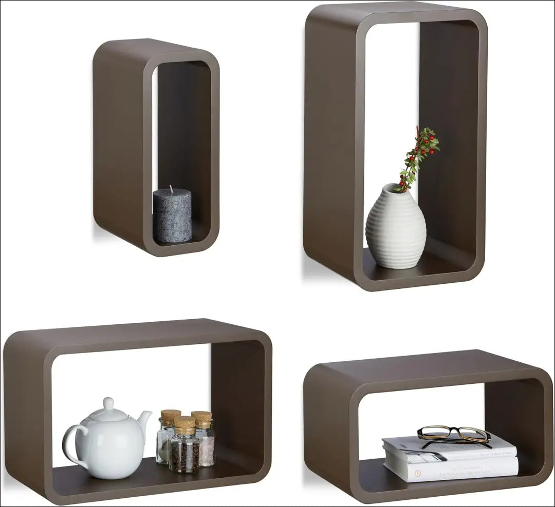 Sieninių lentynų komplektas (4vnt) SI2011 - €29 Save 50% 25-50, __label:Pristatymas 1-2 d.d., biuro-baldai,