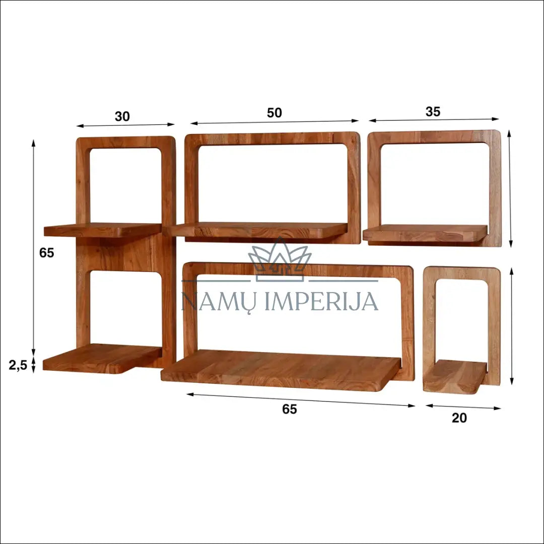 Sieninių lentynų komplektas (5vnt) SI1676 - €90 Save 50% 50-100, __label:Pristatymas 1-2 d.d., biuro-baldai,