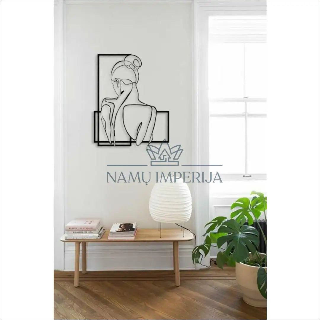 Sienos dekoracija DI10273 - €37 Save 50% 25-50, __label:Pristatymas 1-2 d.d., color-juoda, interjeras, material-metalas