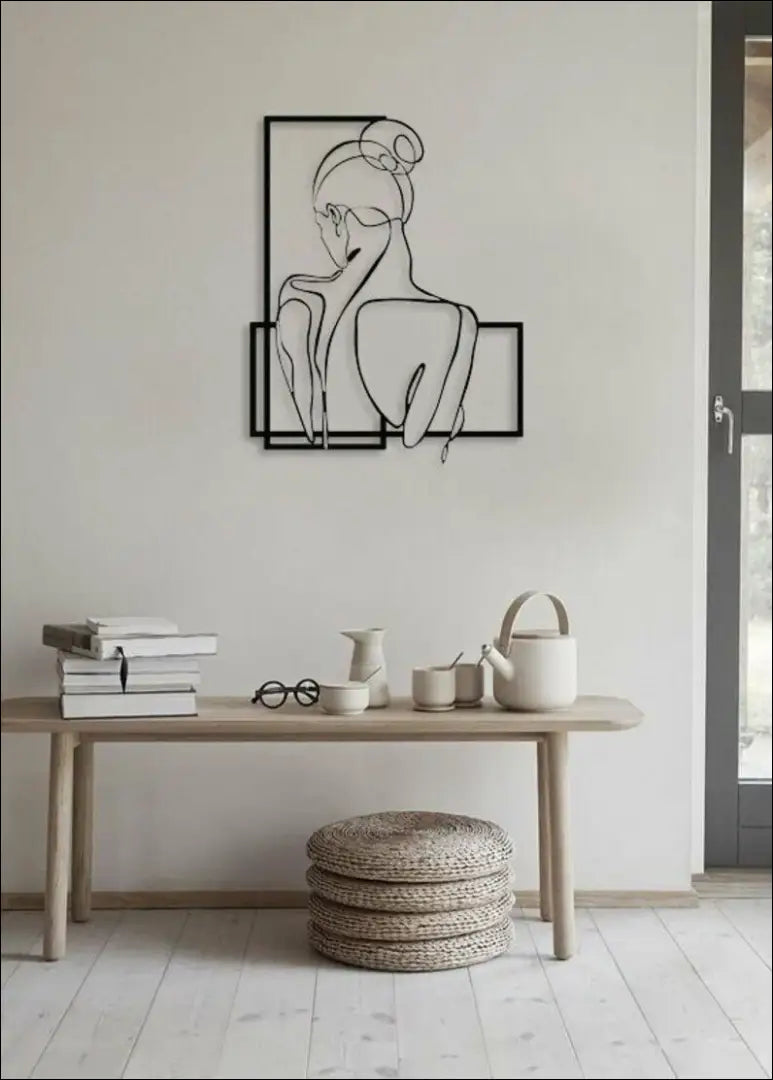 Sienos dekoracija DI10273 - €37 Save 50% 25-50, __label:Pristatymas 1-2 d.d., color-juoda, interjeras, material-metalas