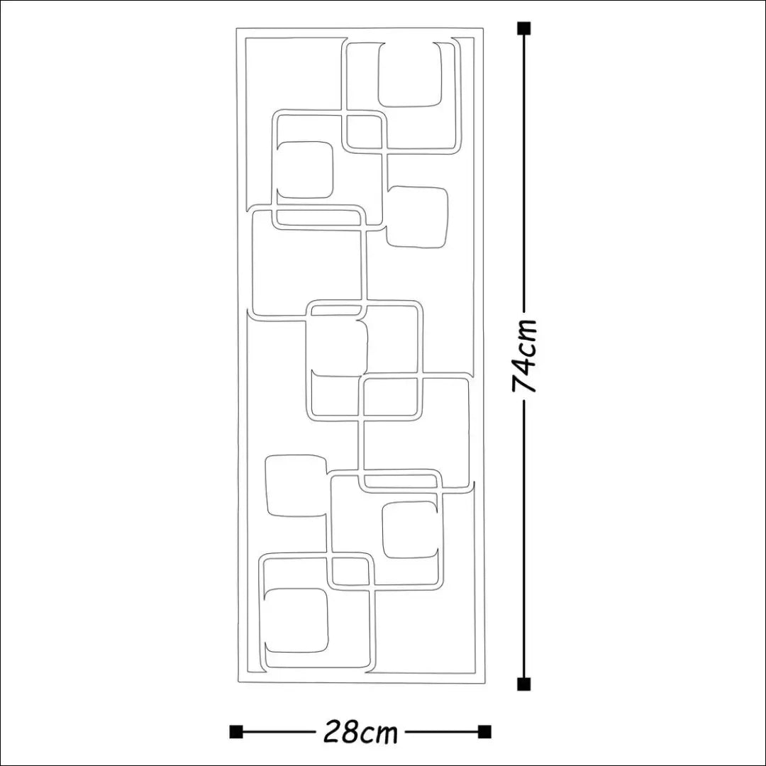 Sienos dekoracija DI10283 - €18 Save 55% __label:Pristatymas 1-2 d.d., color-geltona, color-juoda, color-melyna,
