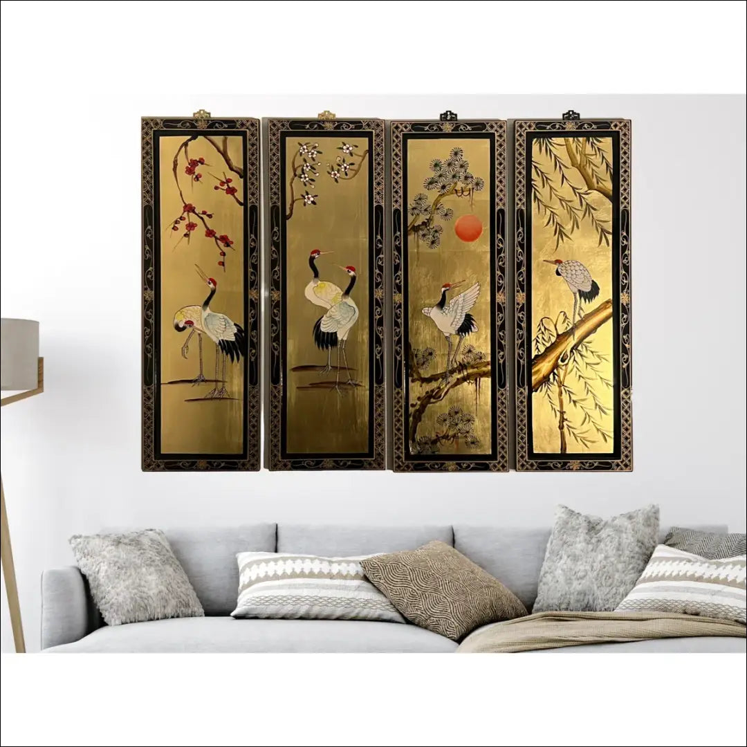 Sienos dekoracija DI10484 - €108 Save 50% 100-200, __label:Pristatymas 1-2 d.d., color-auksine, color-juoda, interjeras