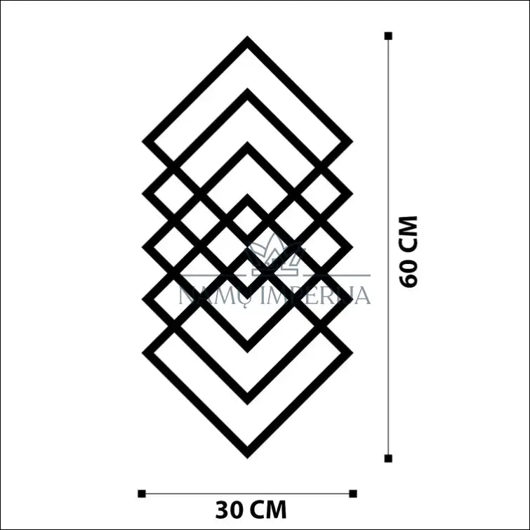 Sienos dekoracija DI7870 - €13 Save 50% __label:Pristatymas 1-2 d.d., color-juoda, interjeras, material-metalas,